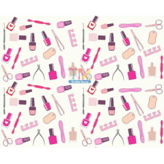 Tecido Oxford Estampa Digital - Manicure
