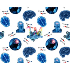 Tecido Oxford Estampa Digital - Neurologia