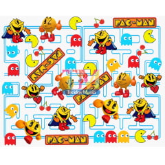 Tecido Oxford Estampa Digital - Pac Man