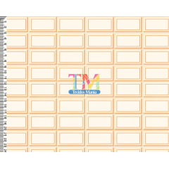 Tecido Oxford Estampa Digital - Pascoa - Barra de chocolate - branco