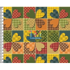 Tecido Oxford Estampa Digital - Patchwork - Trevo