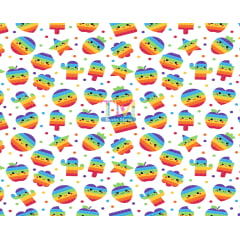 Tecido Oxford Estampa Digital - Pop It Happy