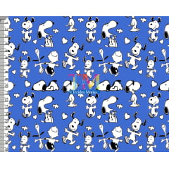 Tecido Oxford Estampa Digital - Snoopy - Fundo Azul Tecido Oxford Estampa Digital - Snoopy - Fundo Azul