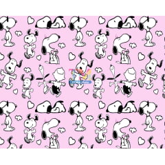 Tecido Oxford Estampa Digital - Snoopy - Fundo Rosa Tecido Oxford Estampa Digital - Snoopy - Fundo Rosa