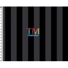 Tecido Oxford Estampa Digital - Listras - Wandinha - Preto E Cinza