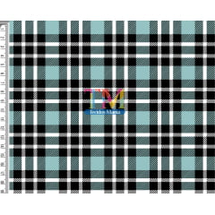 Tecido Oxford Estampa Digital - Xadrez - Azul Com Branco