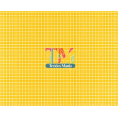 Tecido Oxford Estampa Digital - Xadrez Micro - Amarelo
