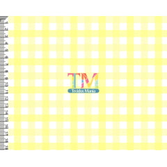 Tecido Oxford Estampa Digital - Xadrez - Pequeno - Amarelo Com Branco