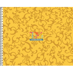 Sintético doll estampado - Arabesco - Julia - Amarelo