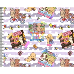 Sintético doll estampado  - bobbie goods -listrado lilás