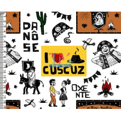 Sintético doll estampado  - Cordel - eu amo cuscuz