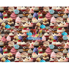 Sintético doll estampado  - Cupcake