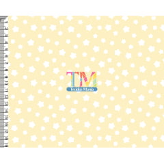 Sintético doll estampado  - Estrelas - Fundo amarelo