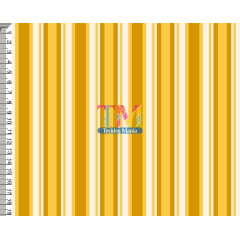Sintético doll estampado  - Listrado - Verona - Amarelo