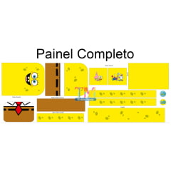 Sintético doll estampado - Mochila Grande - Bob Esponja Sintético doll estampado - Mochila Grande - Bob Esponja