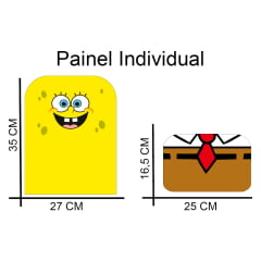 Sintético doll estampado - Mochila Grande - Bob Esponja