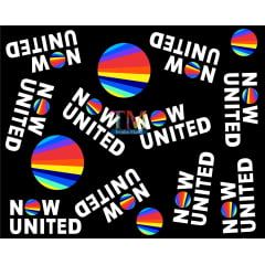 Sintético doll estampado - Now United - Fundo preto