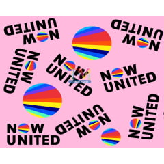 Sintético doll estampado - Now United - Fundo Rosa