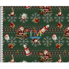 Sintético doll estampado - Papai e Mamãe noel - Tricô - bordado - 3D Sintético doll estampado - Papai e Mamãe noel - Tricô - bordado - 3D