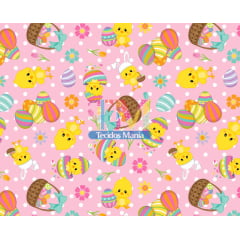 Sintético doll estampado - Páscoa - Pintinho