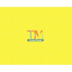 Sintético doll estampado - Vitral - Amarelo com Branco