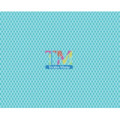 Sintético doll estampado - Vitral - Tiffany com Branco