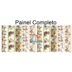 Tecido tricoline, microfibra ou gabardine estampado - Barrado 3D - Jesus Cristo - Eucaristia