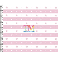 Tecido tricoline, microfibra ou gabardine estampado - Listras - Star - Rosa 