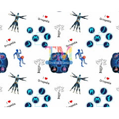 Tecido tricoline, microfibra ou gabardine estampado - Ortopedia